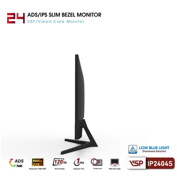  Màn hình Văn phòng VSP IP2404S | 24 inch, FHD, 120Hz, IPS 