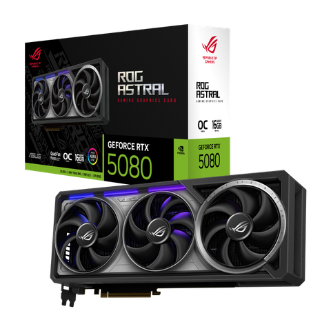 Card màn hình NVIDIA GeForce RTX 5080 ASUS ROG Astral OC | 16GB GDDR7, 10752 CUDA, 850W