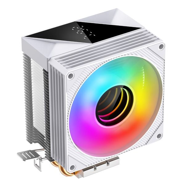  Tản nhiệt khí Leopard KF200 DGT White | RGB, Trắng 