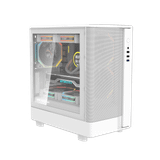  Thùng máy Case DarkFlash DB330M M-ATX | Mặt lưới, trắng 