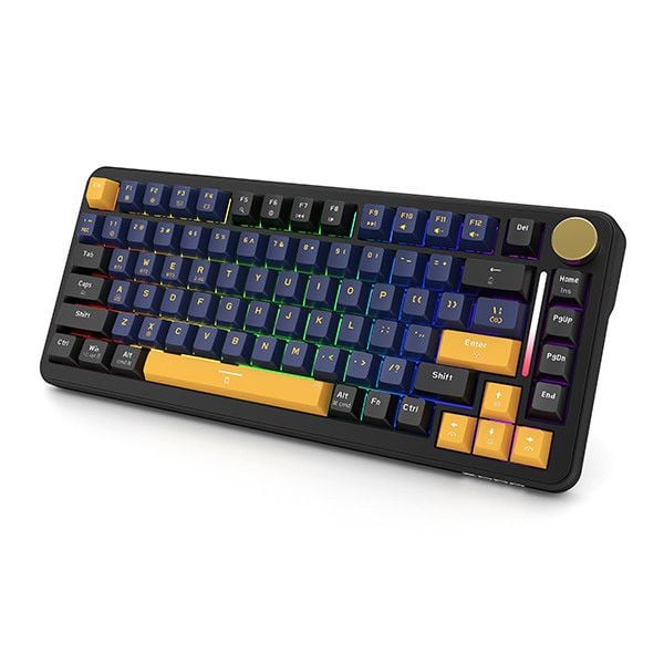  Bàn phím cơ gaming E-Dra EK375W | 3 Mode, TKL, Linear Switch, RGB, Black 