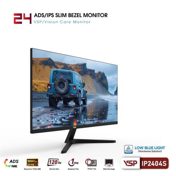  Màn hình Văn phòng VSP IP2404S | 24 inch, FHD, 120Hz, IPS 