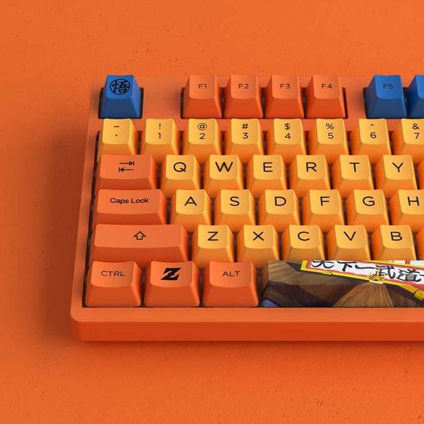  Bàn phím cơ gaming Akko 3087 RF Dragon Ball Z | Wireless, TKL, Linear Switch, Gokutheme 