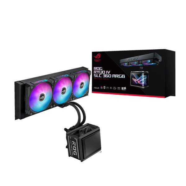  Tản nhiệt nước ASUS ROG Ryuo IV SLC 360 | ARGB Display, Đen 
