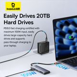  Hub chuyển đổi Type C Baseus UltraJoy Series 5 Port HUB Docking Station | 5 in 1 