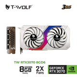  Card màn hình T-Wolf RTX3070 8G Ddr6 White  Dual 