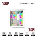  Thùng máy Case VSP X8 - Trắng | Hồ cá, không kèm fan 