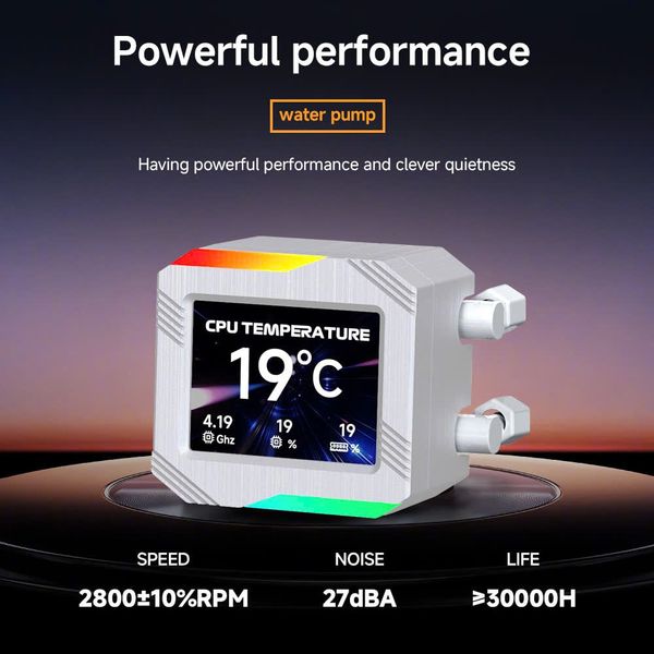  Tản nhiệt nước Leopard Astroshell 240 V2 White | ARGB Display, Trắng 