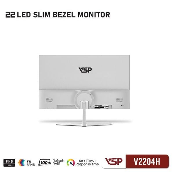  Màn hình Văn phòng VSP V2204H White | 22 inch, FHD, 100Hz, VA 