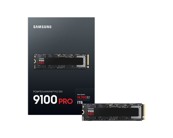  Ổ cứng SSD Samsung 9100 PRO 1TB | PCIe Gen5 x4 NVMe, M.2 2280 (MZ-VAP1T0BW) 