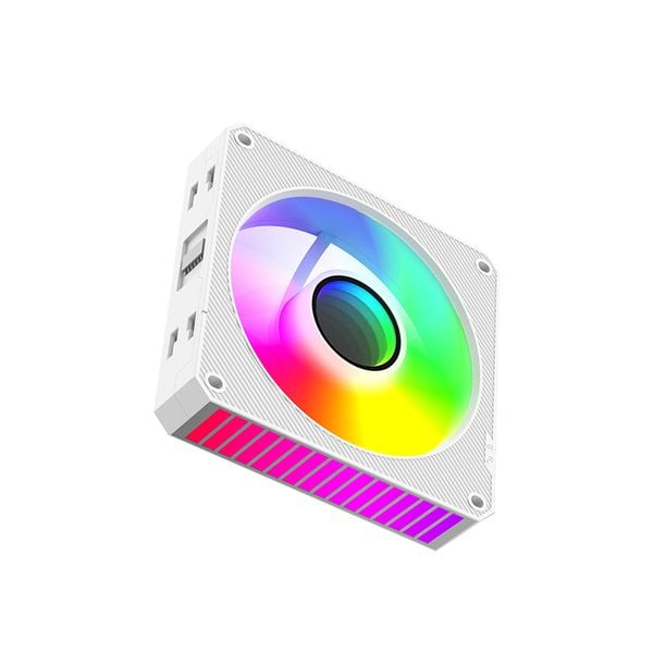  Quạt tản nhiệt PC Leopard S1 | Kit 3 fan 120mm, ARGB, Trắng 