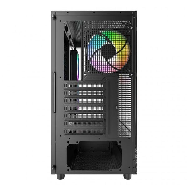  Thùng máy Montech XR ATX - Black | Hồ cá, kèm sẵn 3 fan 