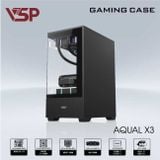  Thùng máy VSP Aqual X3 - Đen | Không kèm fan 