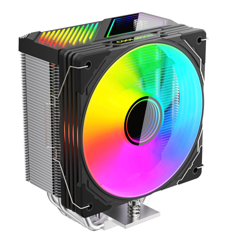 Tản nhiệt khí CoolMoon GT600 | ARGB Display, Đen