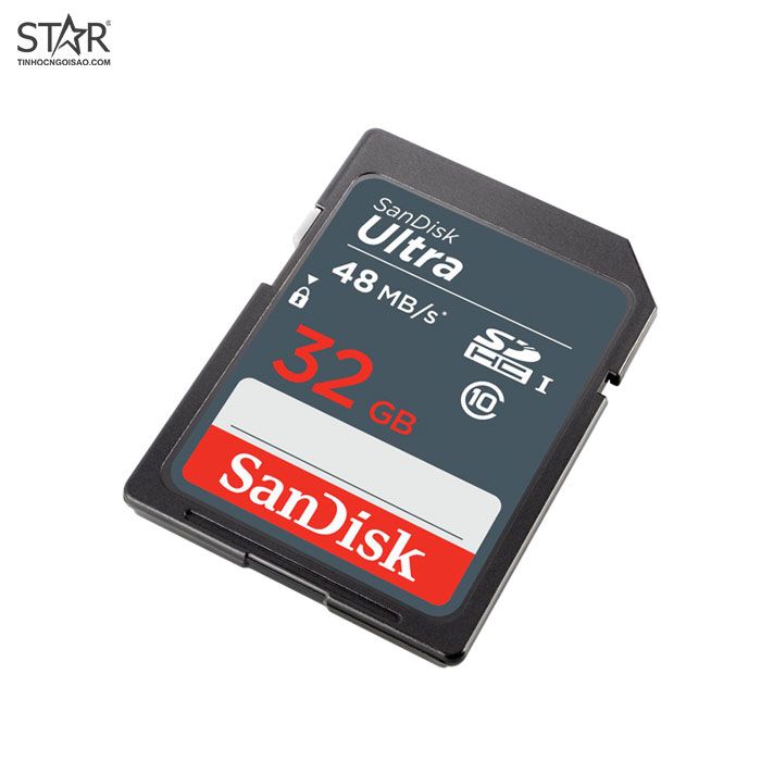 Thẻ nhớ SD Sandisk Ultra 32G Class 10 (SDSDUNB-032G-GN3IN)