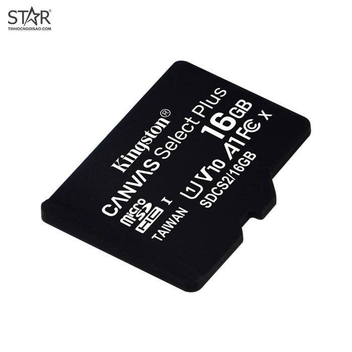 Thẻ nhớ Micro SD Kingston 16G Canvas Select Plus C10 U1 100MB/s Chính Hãng (SDCS2/16GBSP)