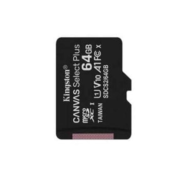  Thẻ nhớ Micro SD Kingston 64G Canvas Select Plus C10 U1 100MB/s Chính Hãng (SDCS2/64GB) 