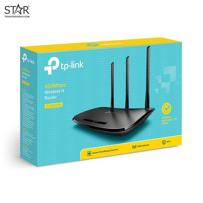 Phát Wifi TP-Link TL-WR940N – 3 anten