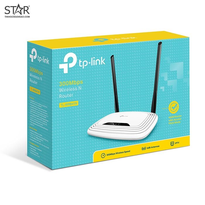 Phát Wifi TP-Link TL-WR841N – 2 anten