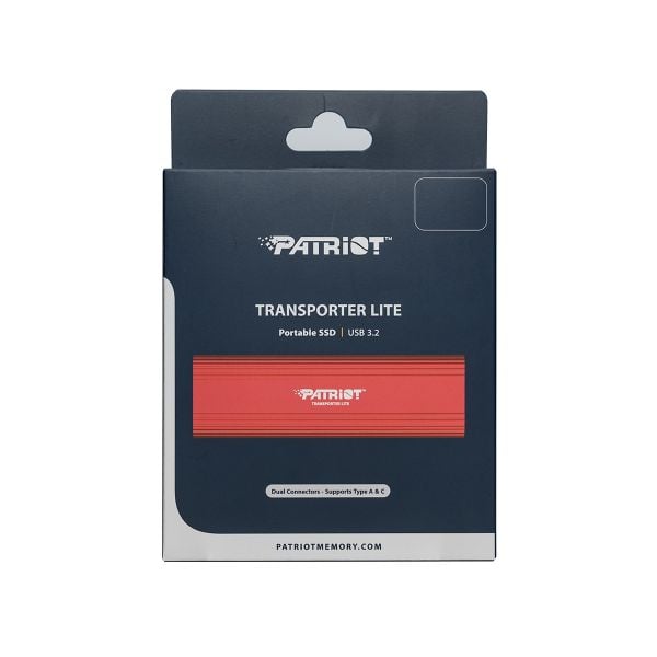  Ổ cứng SSD di động Patriot Transporter Lite 1TB | USB 3.2 Gen 1, Portable (PTPL1TBPEC) 