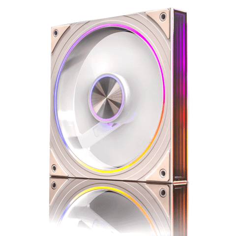 Quạt tản nhiệt PC Leopard TransWarp | Fan lẻ 140mm, ARGB, Gió ngược, Trắng