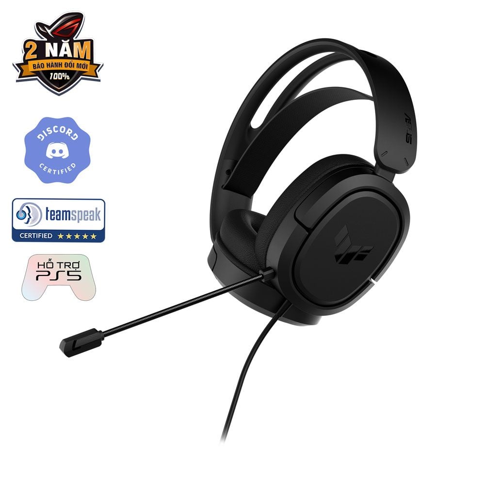 Tai Nghe Asus TUF Gaming H1 | OverEar, 7.1, Mic, Đen