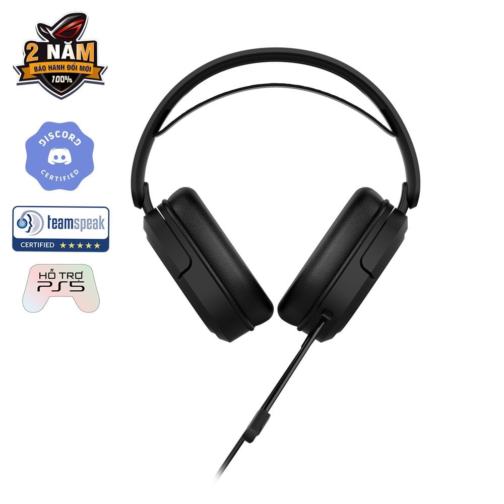 Tai Nghe Asus TUF Gaming H1 | OverEar, 7.1, Mic, Đen