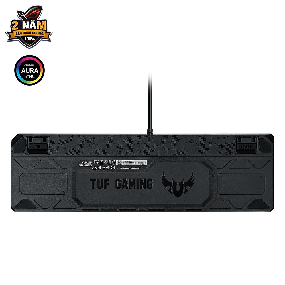 Bàn phím cơ Asus TUF Gaming K3 RGB - Red Switch (Đen)