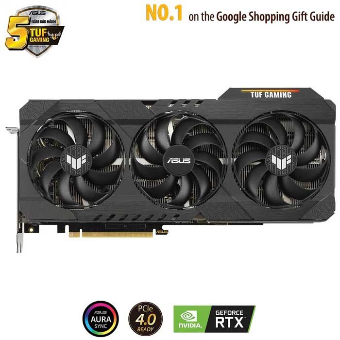 VGA Asus RTX 3080 10G GDDR6X TUF Gaming OC (TUF-RTX 3080-O10G-GAMING)