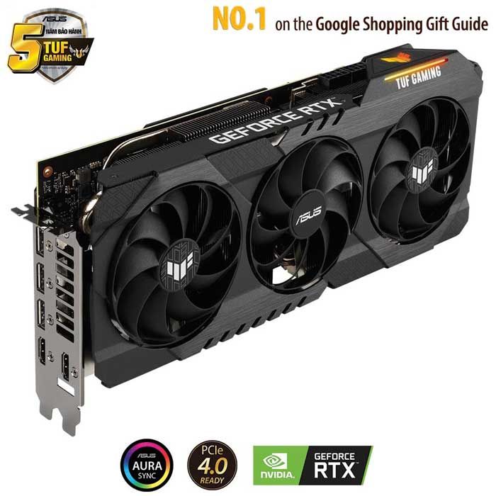 VGA Asus RTX 3080 10G GDDR6X TUF Gaming OC (TUF-RTX 3080-O10G-GAMING)