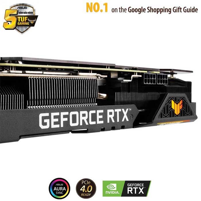 VGA Asus RTX 3080 10G GDDR6X TUF Gaming OC (TUF-RTX 3080-O10G-GAMING)