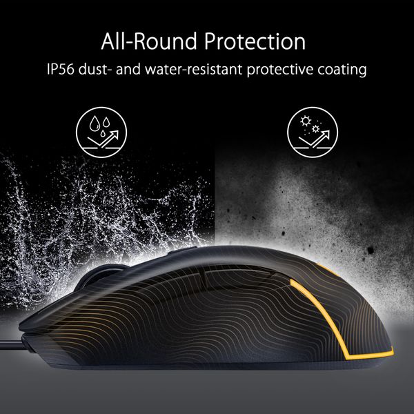  Chuột gaming Asus TUF Gaming M3 Gen 2 | Có dây, 8000 DPI, 59g, Đen 