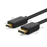  Cáp chuyển DisplayPort to HDMI Ugreen 10238 | 1m, 4K x 2K (DP101) 