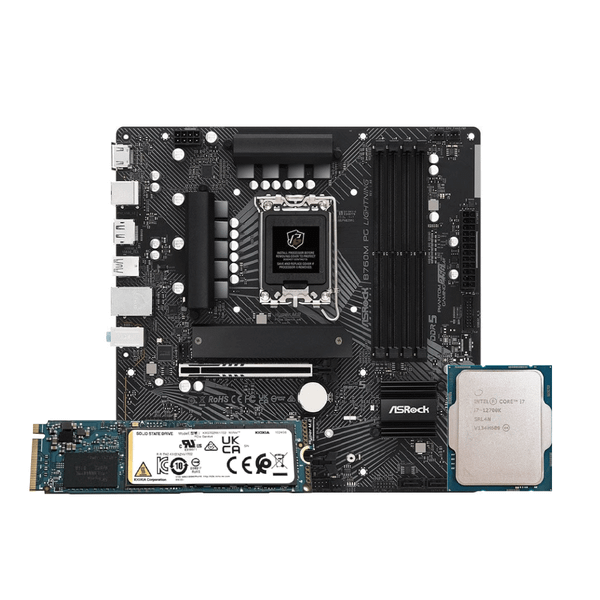  Combo linh kiện 4| i7 12700K - ASRock B760M - SSD Kioxia XG7 1TB 