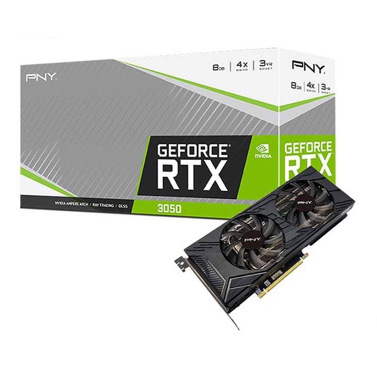 VGA PNY Dual RTX 3050 8GB GDDR6 (VGAP305082FMPB)