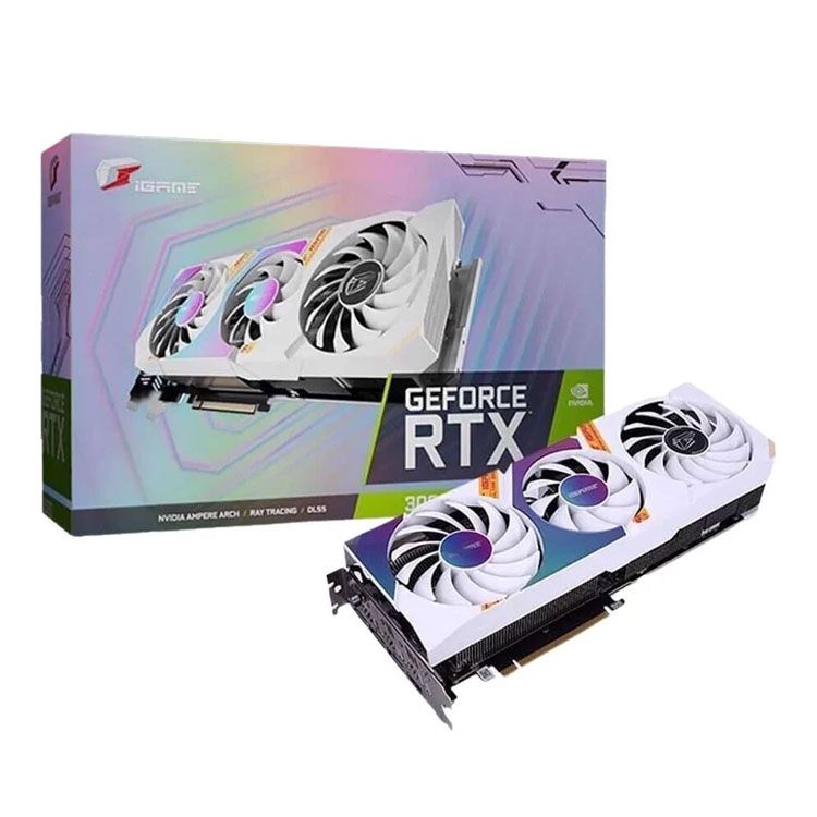 Card màn hình Colorful Igame RTX 3060 Ultra White OC 8GB L-V 3 Fan