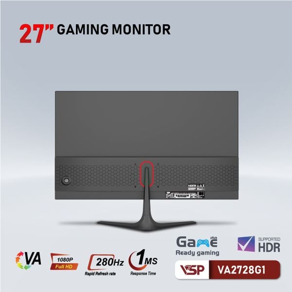  Màn hình Gaming VSP VA2728G1 | 27 inch, FHD, 280Hz, VA 