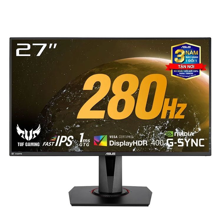 Màn hình LCD 27 inch Asus VG279QM TUF Gaming FHD IPS 280Hz 1ms HDR G-Sync Chính Hãng