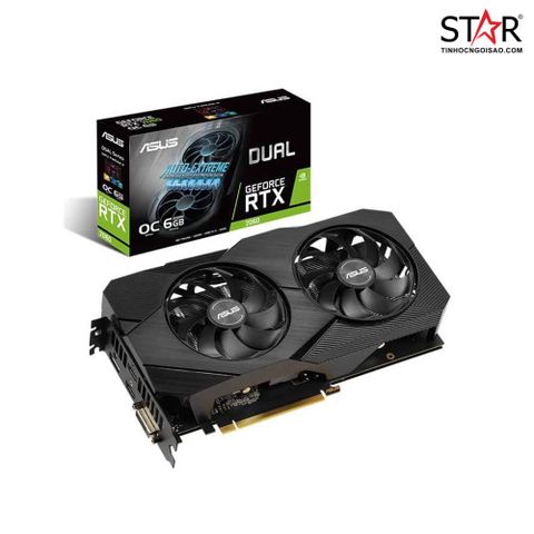 Card màn hình NVIDIA GeForce RTX 2060 ASUS Dual cũ | 6GB GDDR6, 1920 CUDA, 500W