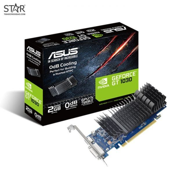  Card màn hình ASUS GT 1030 2GB GDDR5 Silent BRK (GT 1030-SL-2GB-BRK) 