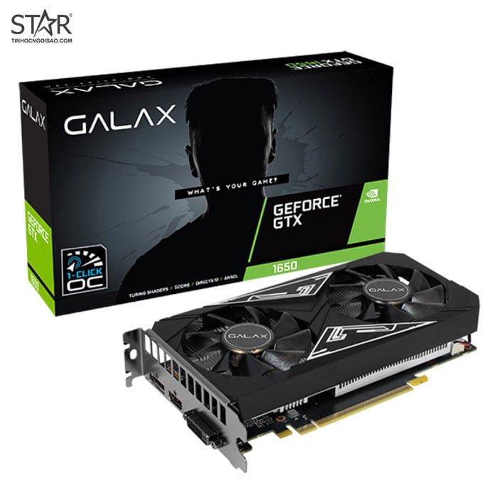 VGA Galax GTX 1650 4GB GDDR6 EX Plus (1-Click OC)