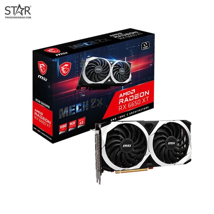 VGA MSI Radeon RX 6650 XT MECH 2X 8GB OC 2 Fan