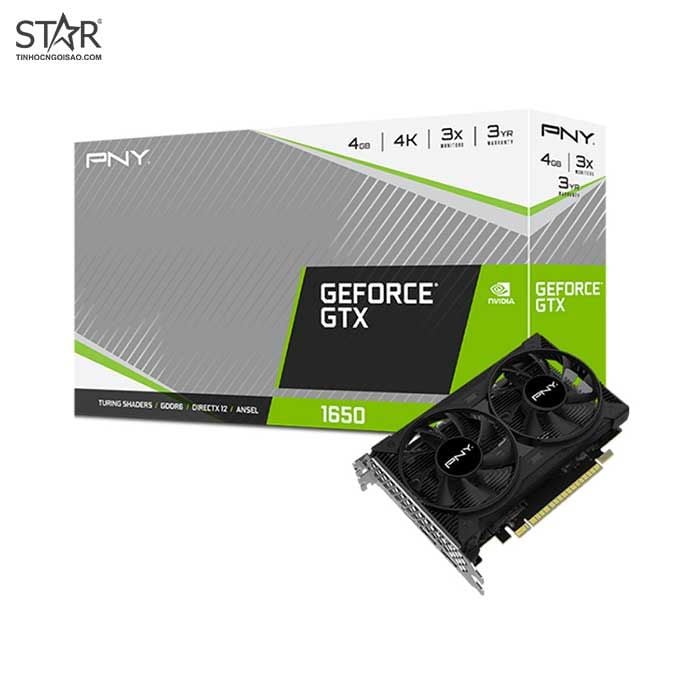 VGA PNY GTX 1650 4GB DUAL GDDR6 2 Fan