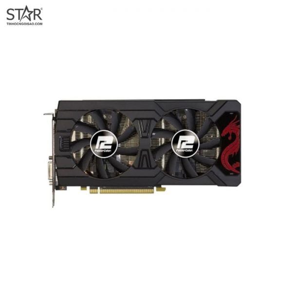 VGA Power Color RX 570 4GB D5 Red Dragon 2 Fan Cũ (DVI Port)