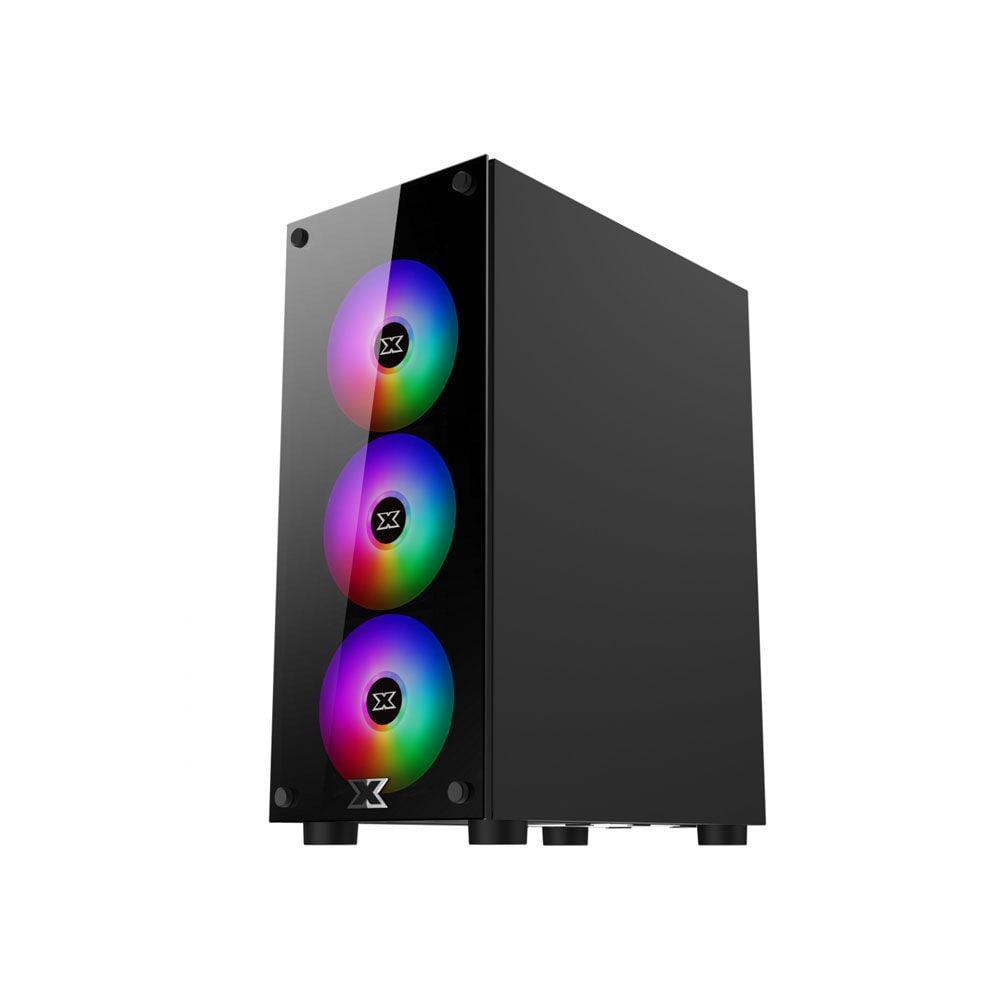 Thùng máy Case Xigmatek HERO II 3F EN40290 | Đen, Kèm sẵn 3 Fan RGB