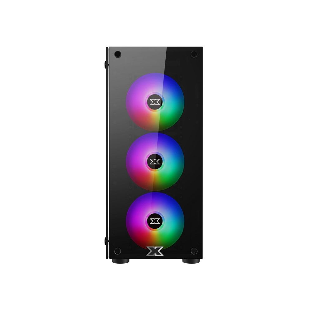 Thùng máy Case Xigmatek HERO II 3F EN40290 | Đen, Kèm sẵn 3 Fan RGB