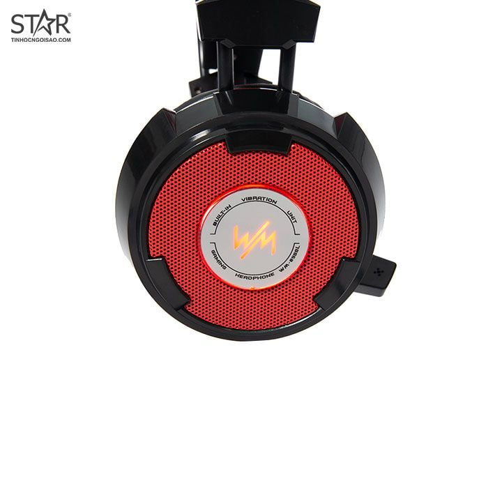 Tai Nghe WangMing 8900L Gaming Led (Đỏ Đen)