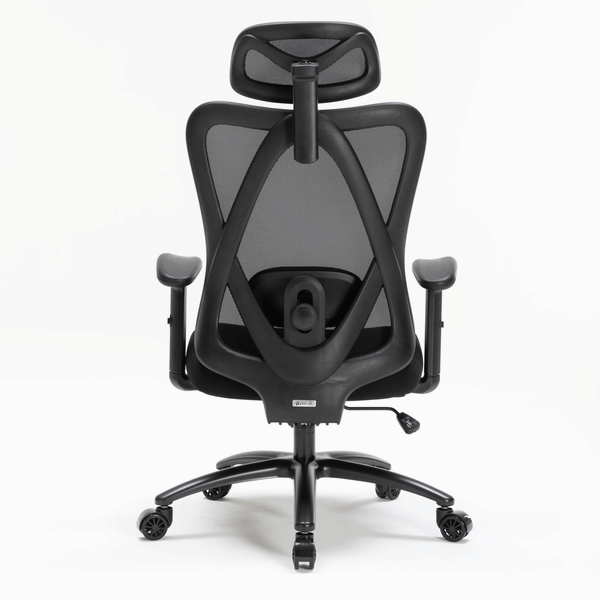  Ghế công thái học WARRIOR Hero WEC501 Plus | Đen, 120kg, Chân xoay, Lưng lưới 