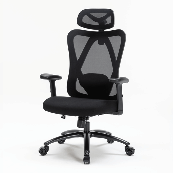  Ghế công thái học WARRIOR Hero WEC501 Plus | Đen, 120kg, Chân xoay, Lưng lưới 