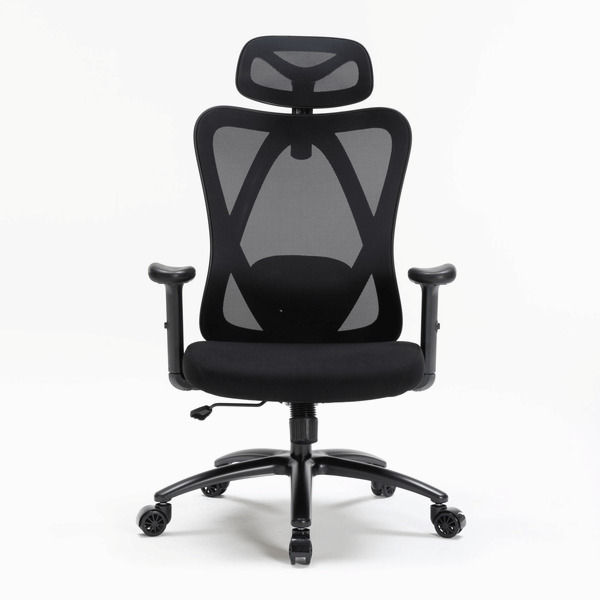  Ghế công thái học WARRIOR Hero WEC501 Plus | Đen, 120kg, Chân xoay, Lưng lưới 